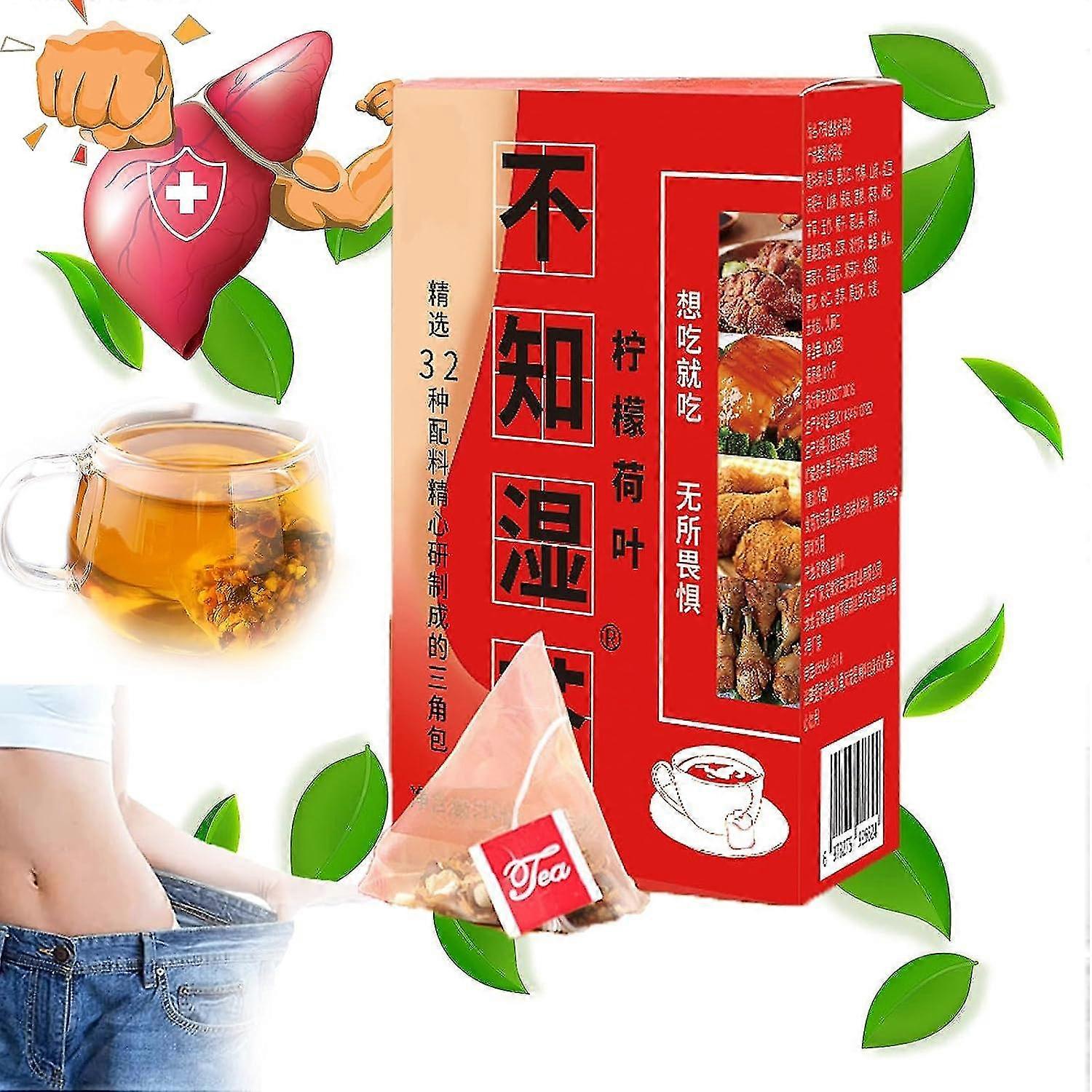 32 Sapori Tè per la cura del fegato, umidità Rimozione del tè, salute Cura del fegato Tè, fegato pulizia del tè, tisana per il fegato, cinese nutri...