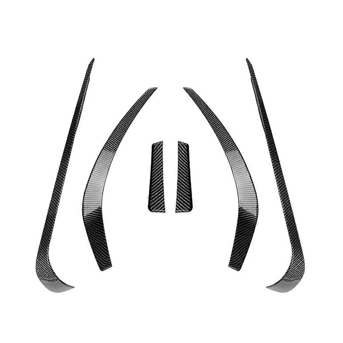 For CLA Class C117 Line 2013-2015 Front Bumper Lip Splitter Spoiler Diffuser Cover Trim Carbon Fibe