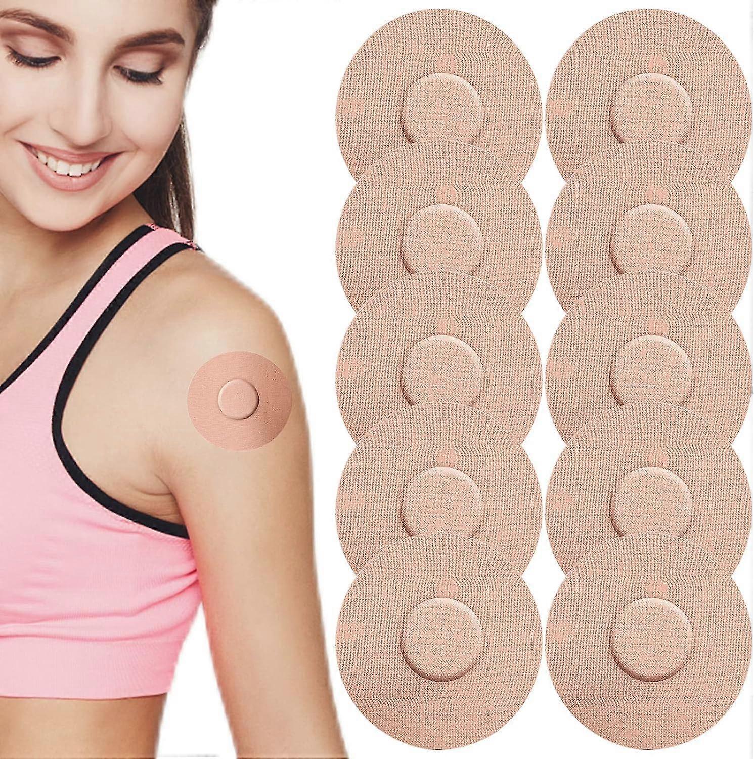 30 قطعة فري ستايل ليبري لاصق بقع 7.5x7.5 سم ، بقع مقاومة للماء ل Freestyle Libre 1 2 و 3 Sensor - مركز