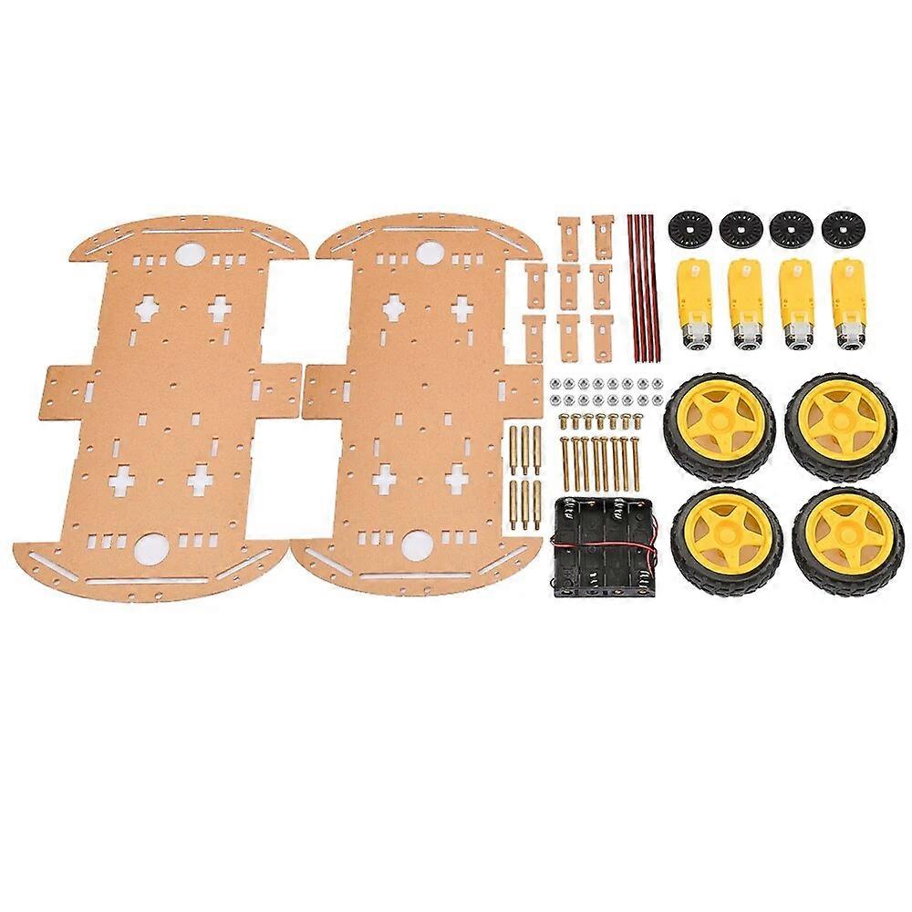 Smart Car Kit 4WD Smart Robot Car Chassis Kits Car With Speed Encoder and Battery Box Diy Electronic Kit for Arduino