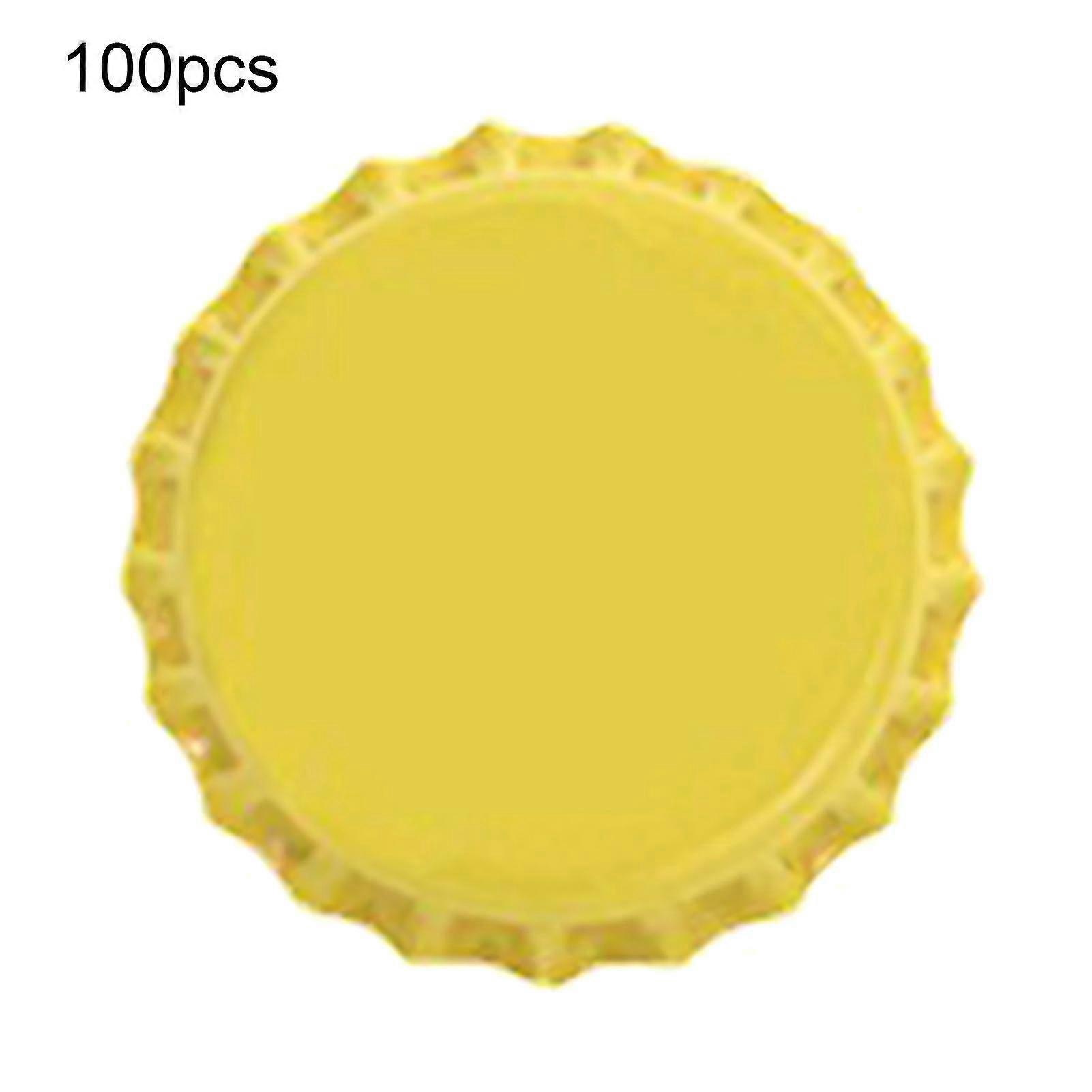 100pcs Bottle Caps Sturdy Construction Anti-deform Tinplate Mini Beer Drinks Caps For Home