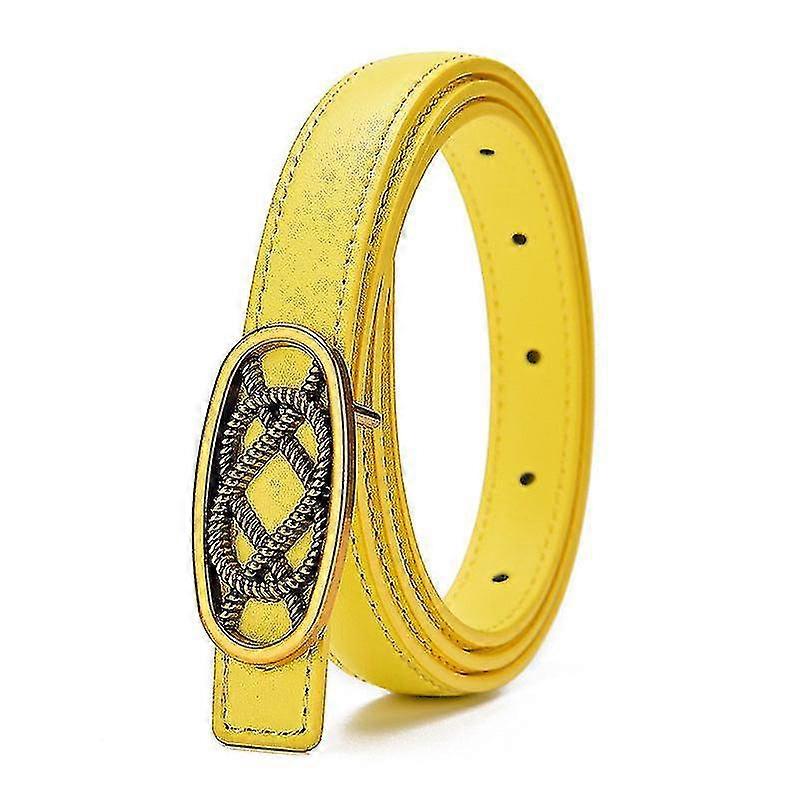 Ceinture en cuir pour femmes Tendances de mode rétro Ceinture en peau de vache multicolore polyvalente