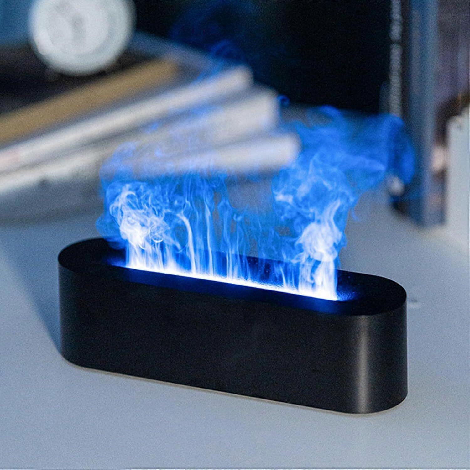 Etherische Olie Diffuser, Open haard Brand Flame Aromatherapie Diffuser