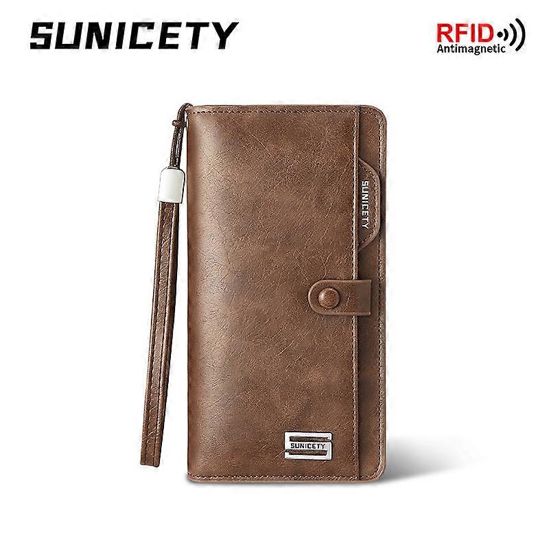 Multiple Card Slots Wallet with Lanyard, Anti-Swipe Design, 20 Card Compartments, 1 Coin Bit, 3 Cash Compartments, 1 Phone Position
