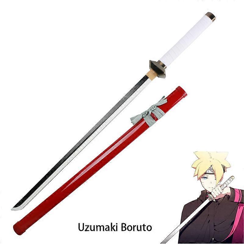 Anime 1:1 Redukce Černobílý meč Sasuke Japonský animovaný zbraň Cosplay Meče Katana