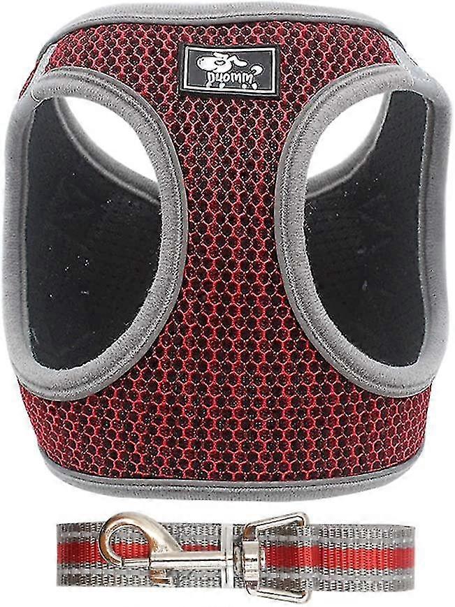 Dog Harness With Reflective Tape Adjustable Breathable Comfortable