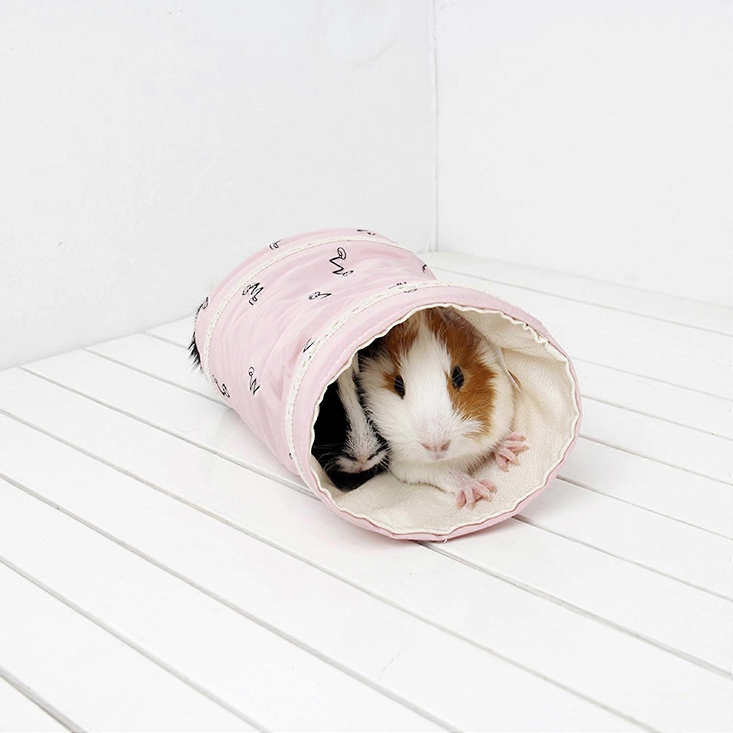 Hamster Tunnel Bed Warm Soft Hideout Small Pet Tunnel Tube Nest for Guinea Pig Lizard Spring Autumn