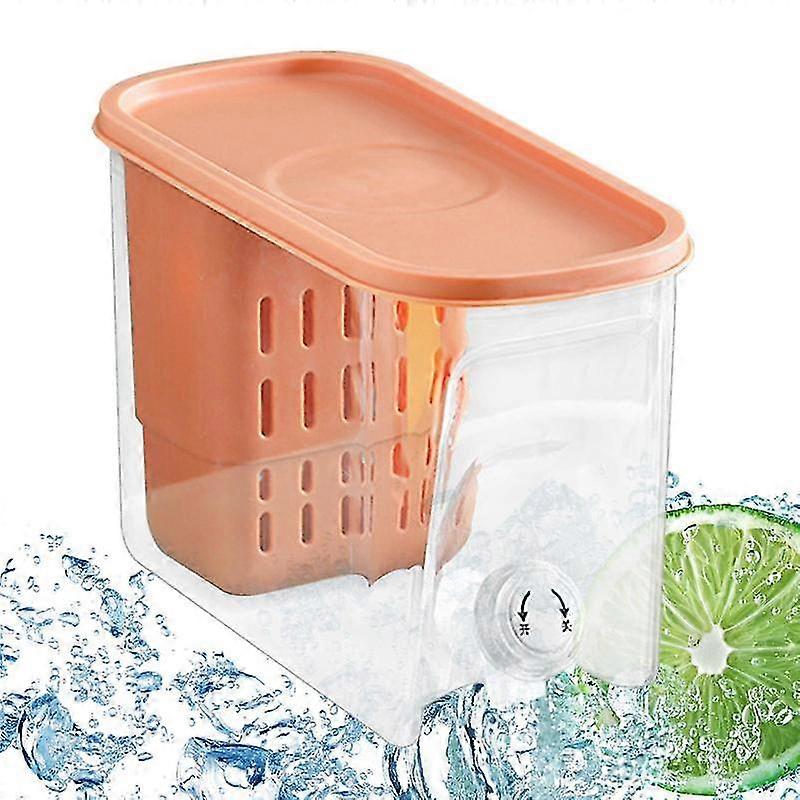 Refrigerator Cold Kettle 5.6l Juice Pitcher Drink Dispenser Beverage Dispenser With Faucet Iced Juice Lemonade Dispenser