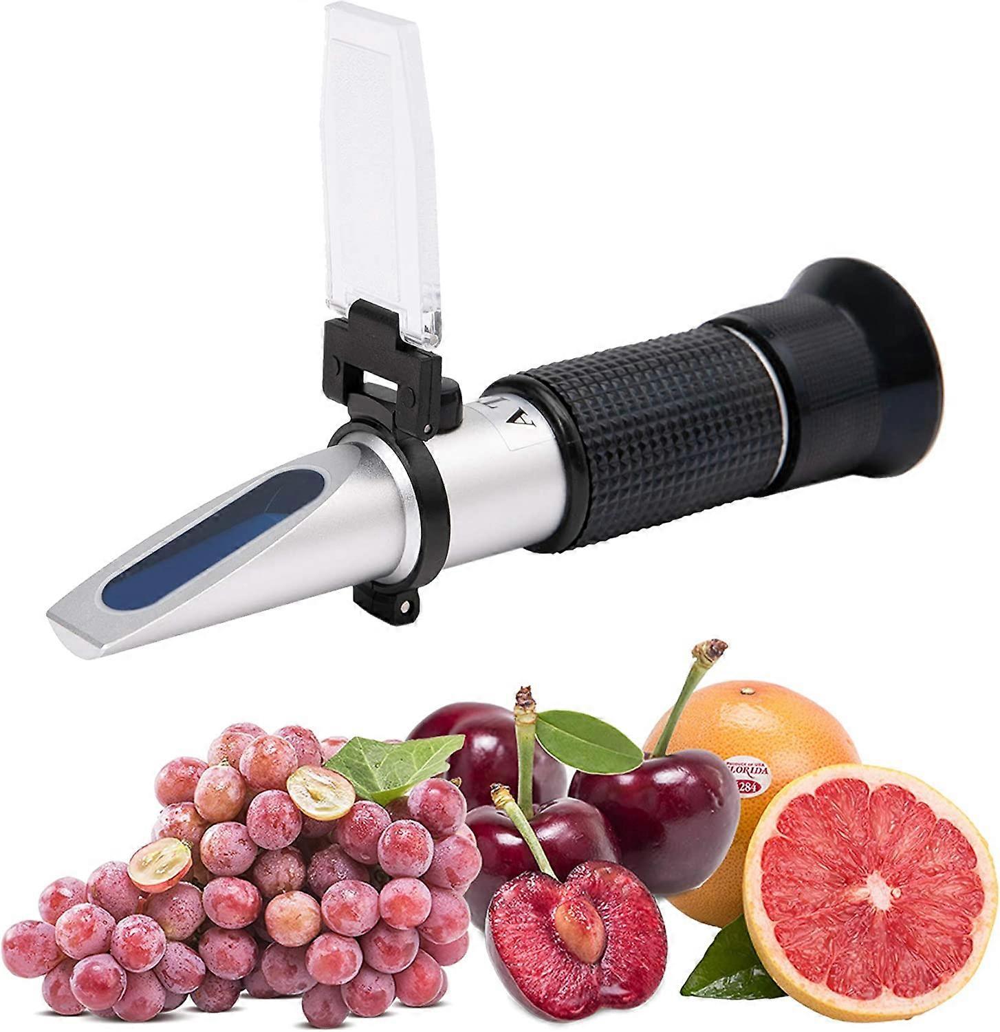 Brix Refractometer 0-40% Alcohol 0-25% - ATC Portable Wine Refractometer, Manual Refractometer to Measure Sugar Content for Wine, Beer, Fruit, Winemak