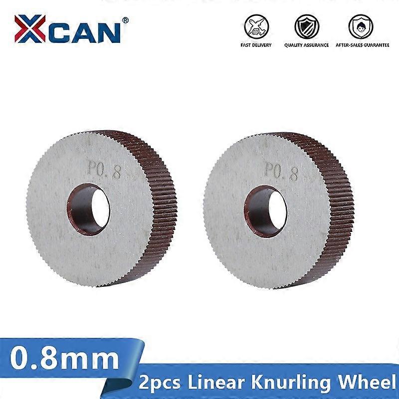 XCAN Single Wheel Straight Linear Knurling Tool Pitch 08mm Lathe Knurling Tools Diameter 28mm Lathe 