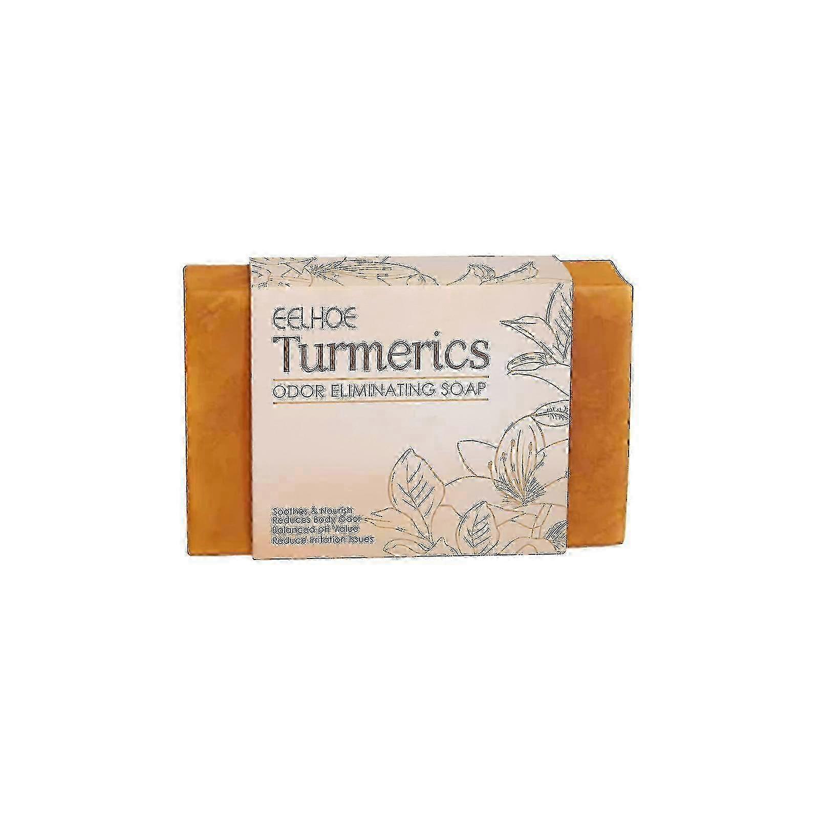 ターメリッククレンジングソープスキンにきび若返りソープ保湿スキンブライトニングスキントーンB