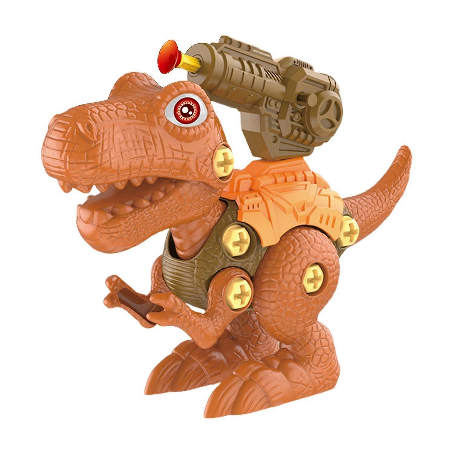 1 Set Assembled Dinosaur Toys with Screwdriver Screw Nut Take Apart Assembly Playing Set Skills