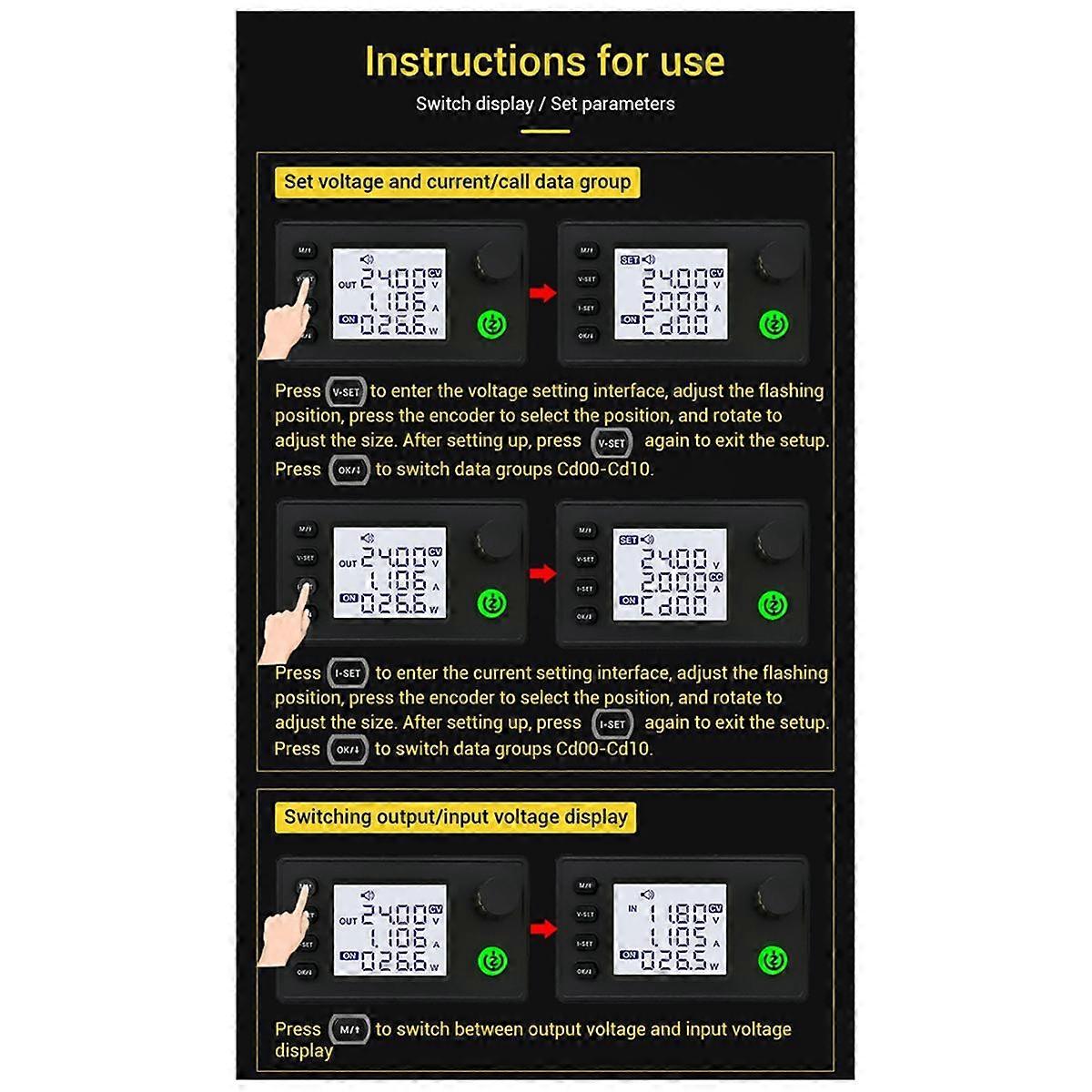SK40 Upgraded DC Buck-Boost Converter, CNC Adjustable Voltage Stabilized Power Supply, Constant Voltage Charging Module