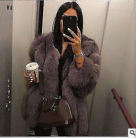 النساء تيدي بير فو فرو معطف سترة ملابس كبيرة الحجم- AM