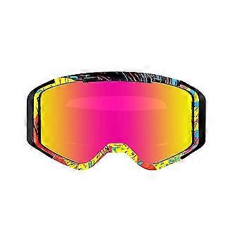 Schneebrille, Wintersportbrille, Farbe und Kontrast1pcsmuliticolor