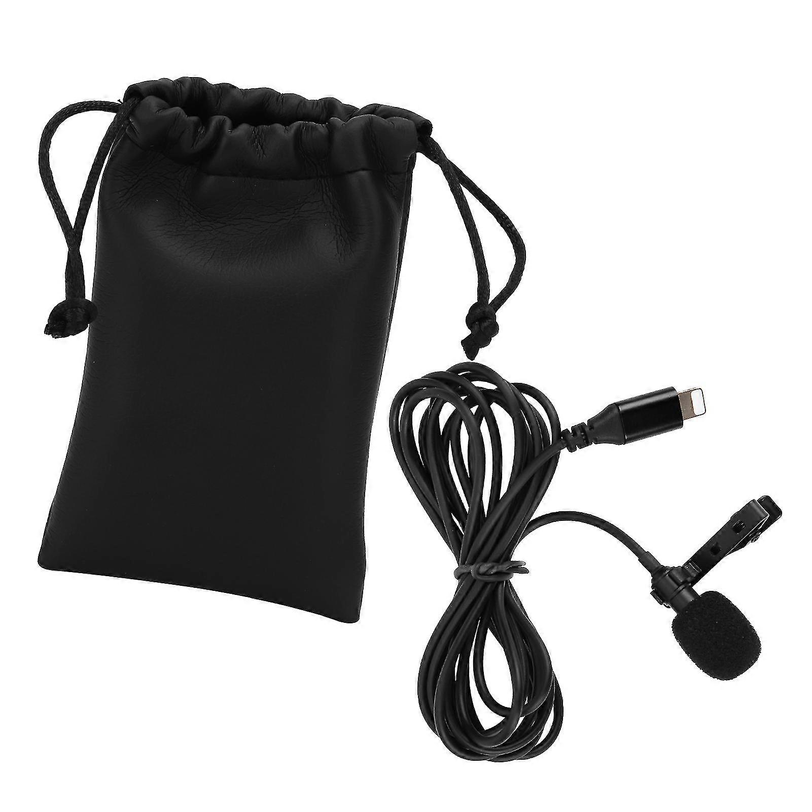 Professional Lavalier Condenser Microphone for Outdoor Interviews