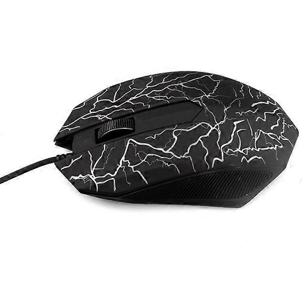 Small Special Shaped 3 Buttons USB Wired Luminous Gamer Computer Gaming Mouse