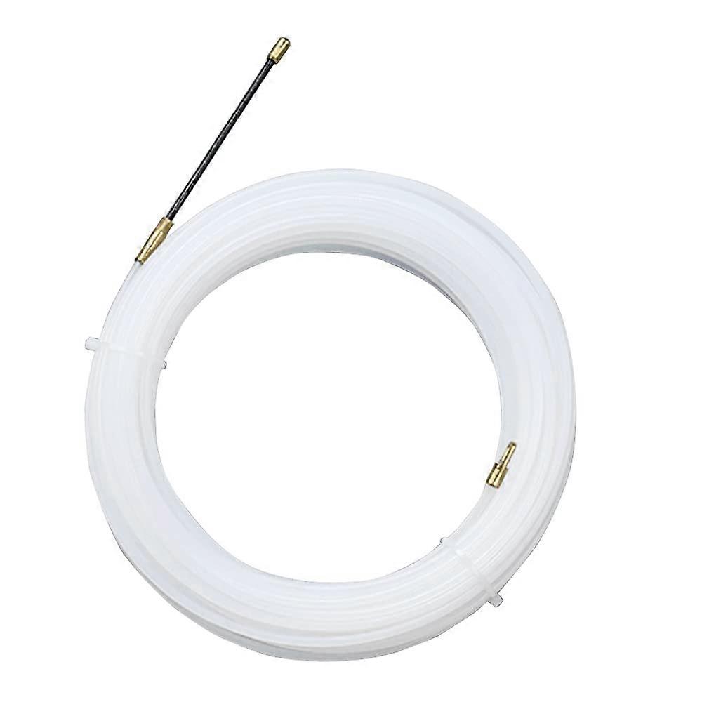 Electric Wire Puller Nylon Needle with Flexible Guiding Head, Pulling Eyelet Helps Pull Cables, Empty Conduits 4 mm, 30m Transparent