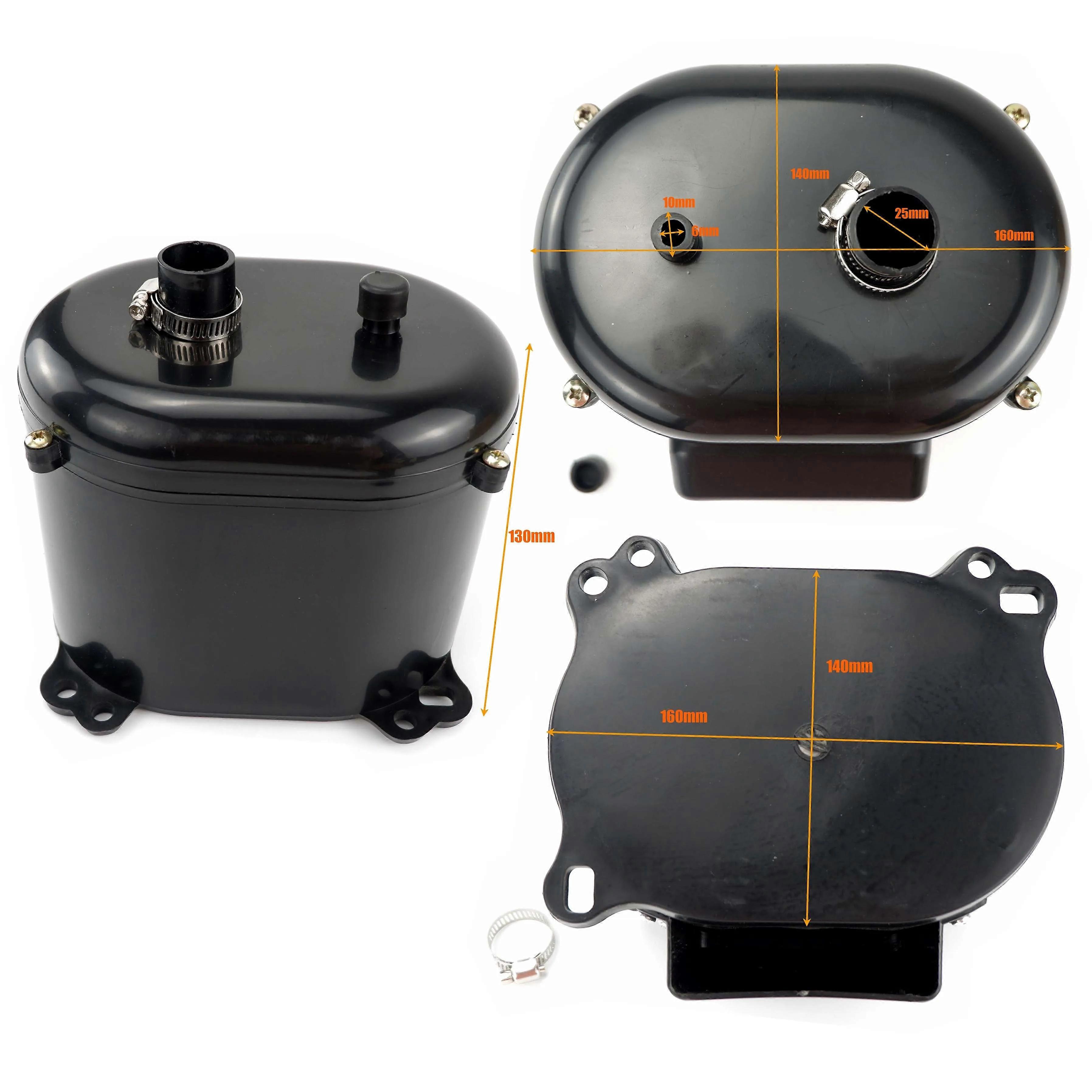 25mm Upgraded Air Filter Silencer Air Diesel Parking Heater Intake Replacement For Webasto Eberspacher Black Red