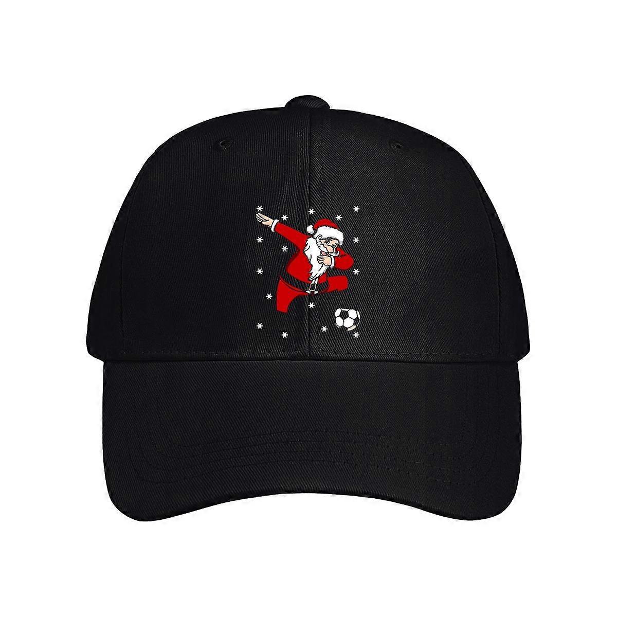 Dabbing Santa Soccer Player Baseball Cap