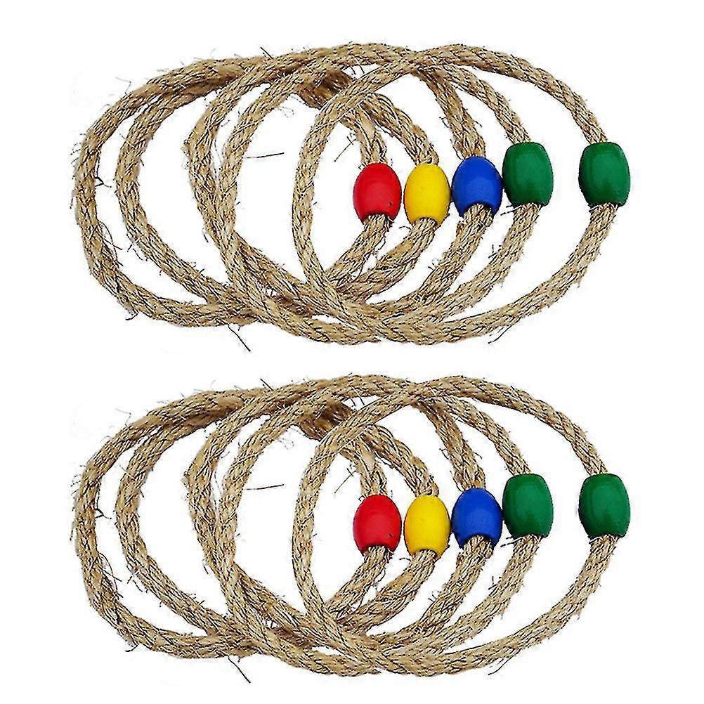 10pcs Funny Kids Ring Toss Game Colorful Throwing Ring Toy Baby Throwing Game