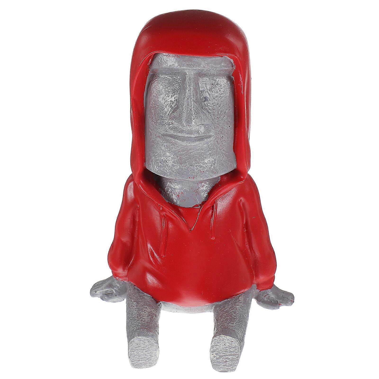 Resin Cellphone Stand Novelty Moai Shaped Bracket Smartphone Holder Support
