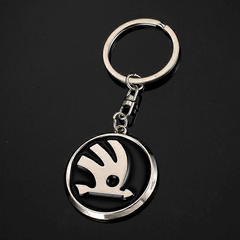 Metal key ring with token for Trolley Silver One size