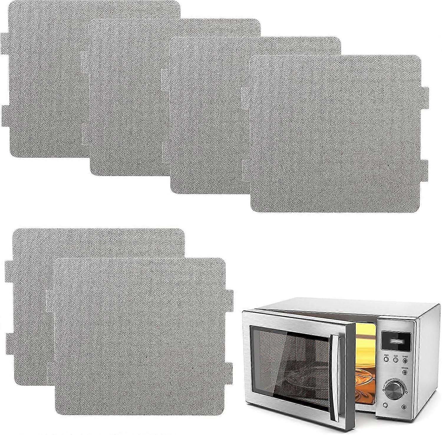 6 kpl mikroaaltouunin kiilleviipale Premium yleinen kiillelevy, lämmönkestävä eristetty mikroaaltouunin vaihto (11,8 x 10.8cm / 4,6 x 4,2 tuumaa)