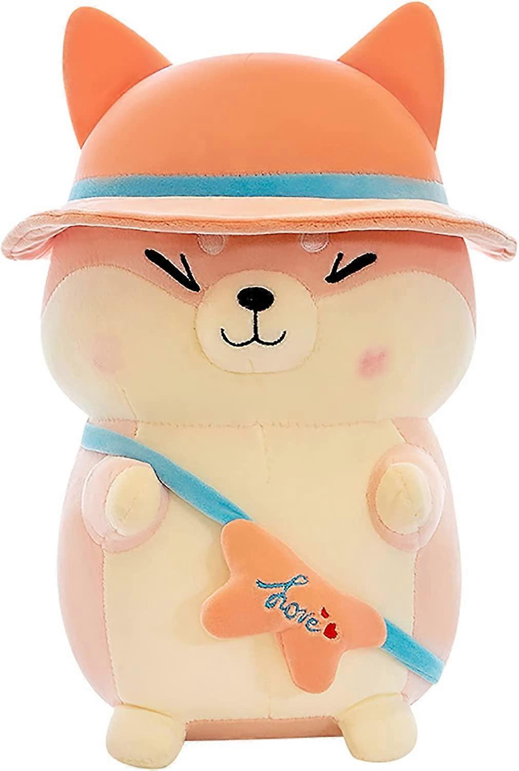 Plush Throw Hugging Pillow,Shiba Inu Doll Kawaii Plush Toy Stuffed Animal,Shiba Inu Plushie Soft Bread