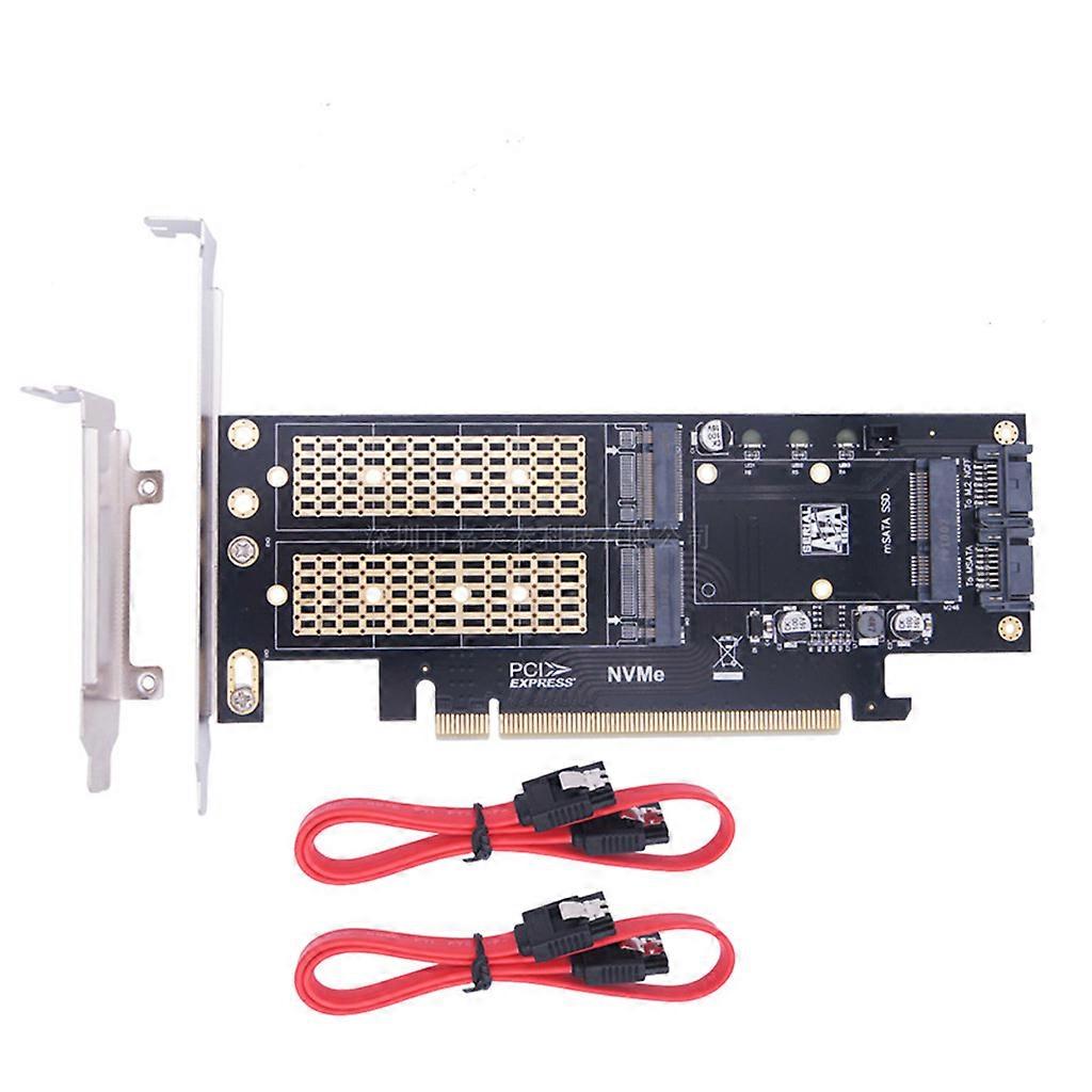 Computer B+M for Key MSATA PCI-E Expansion Card for M.2 to Pci-E 4X Three inOne