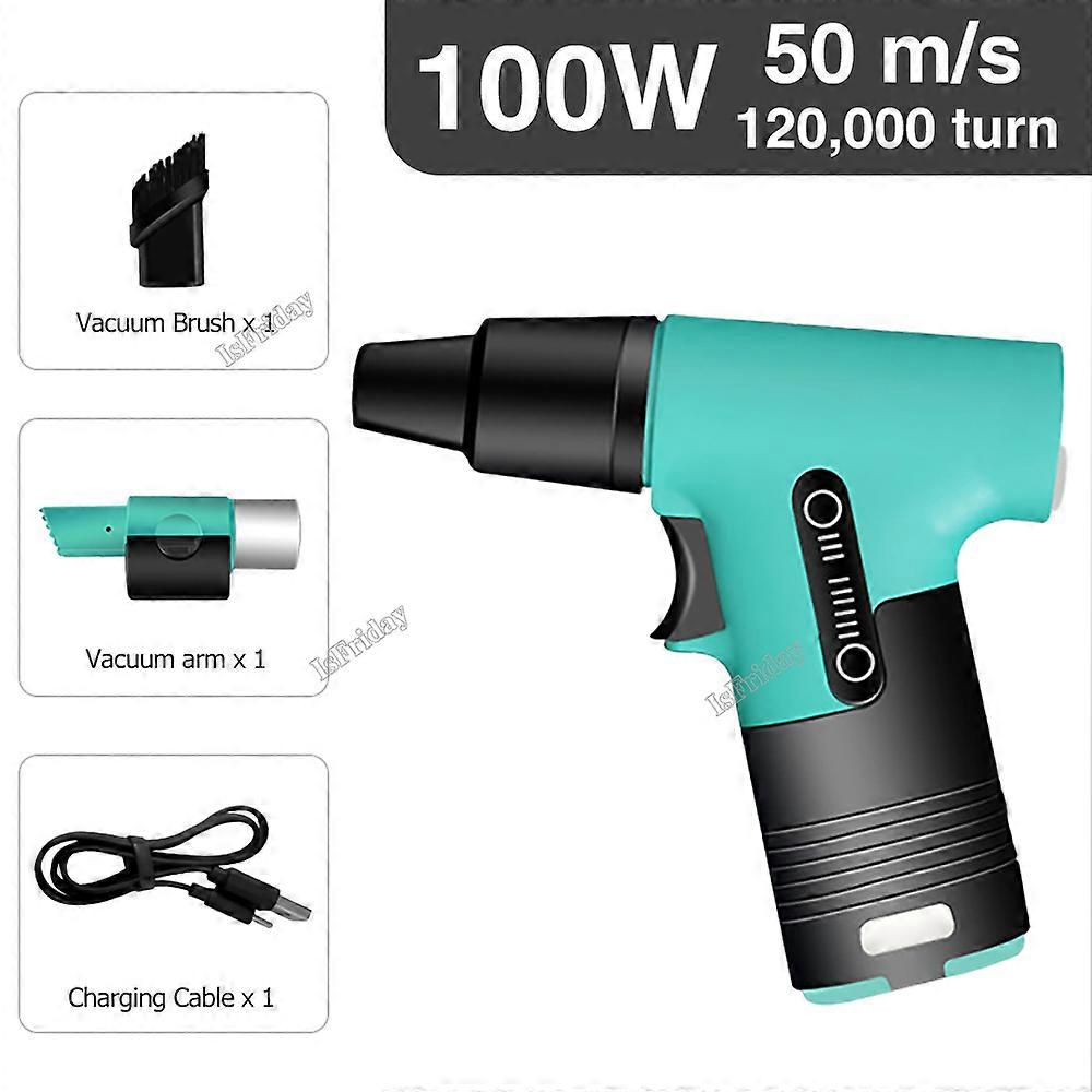 Mini Turbo Jet Fan 110000Rpm High Power Turbofan Dust Blower Compressed Air Duster 3 Speed Handheld Blowing-Suction Air Blower