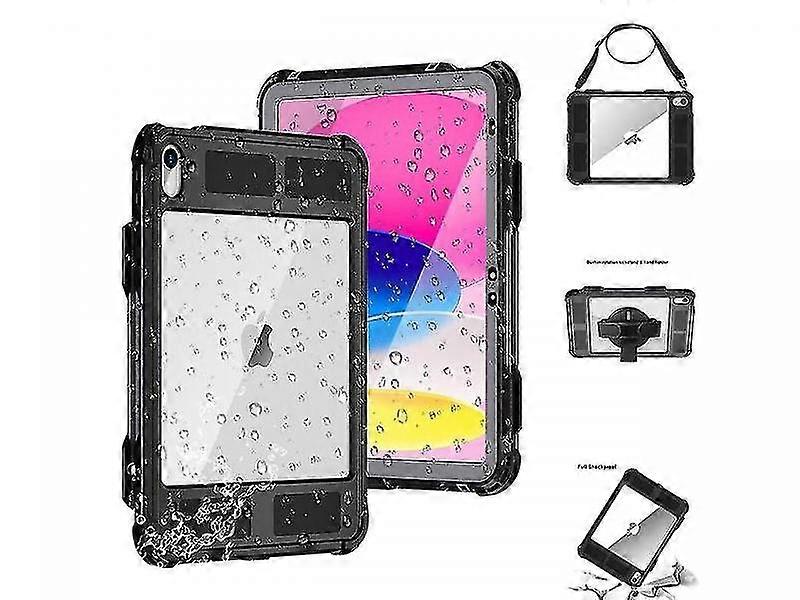 Ipad 10th Generation 10.9 Inch 2022 Waterproof Case, Full-body Heavy Duty Shockproof Protective Cover With Built-in Screen Protector, Pencil Holder, K