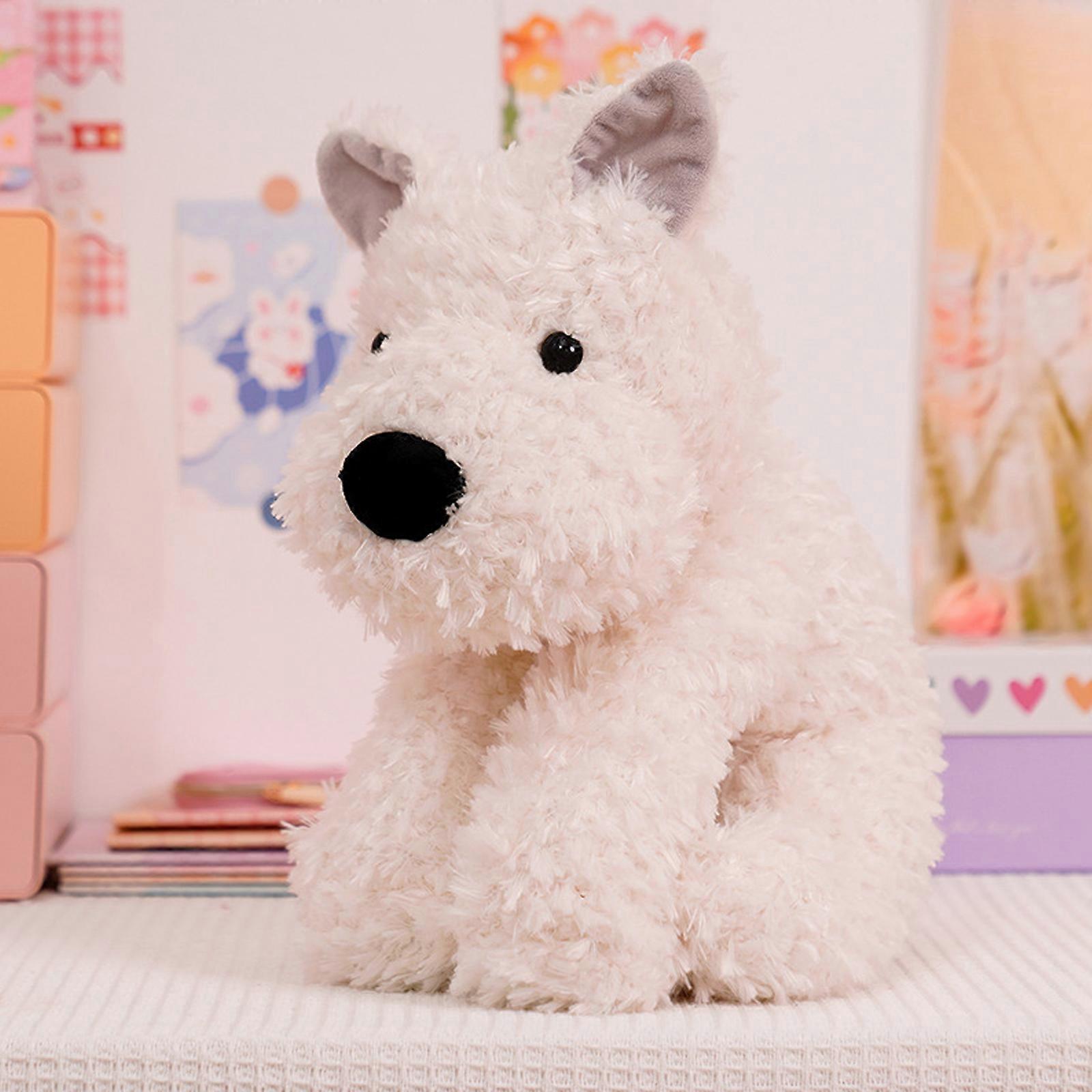Realistic Plush Dog, Children's Plush Stuffed Animal Toy, 7 inch Soft Plush Pillow