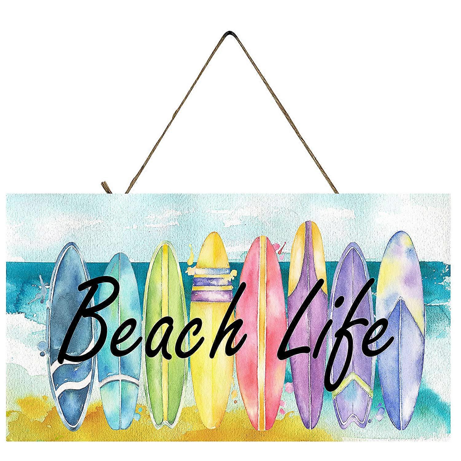 Beach Life Handgemachtes Holzschild