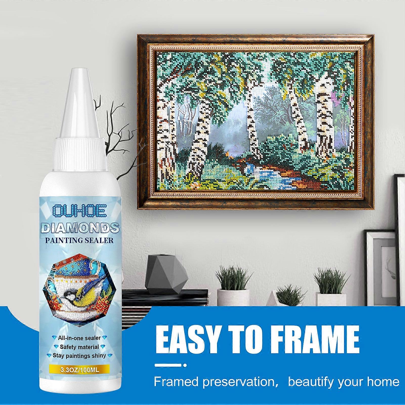 100ml Drawing Sealer Fast Curing Protective Professional Quick Drying Diamond Painting Sealant for Crafts mengxi