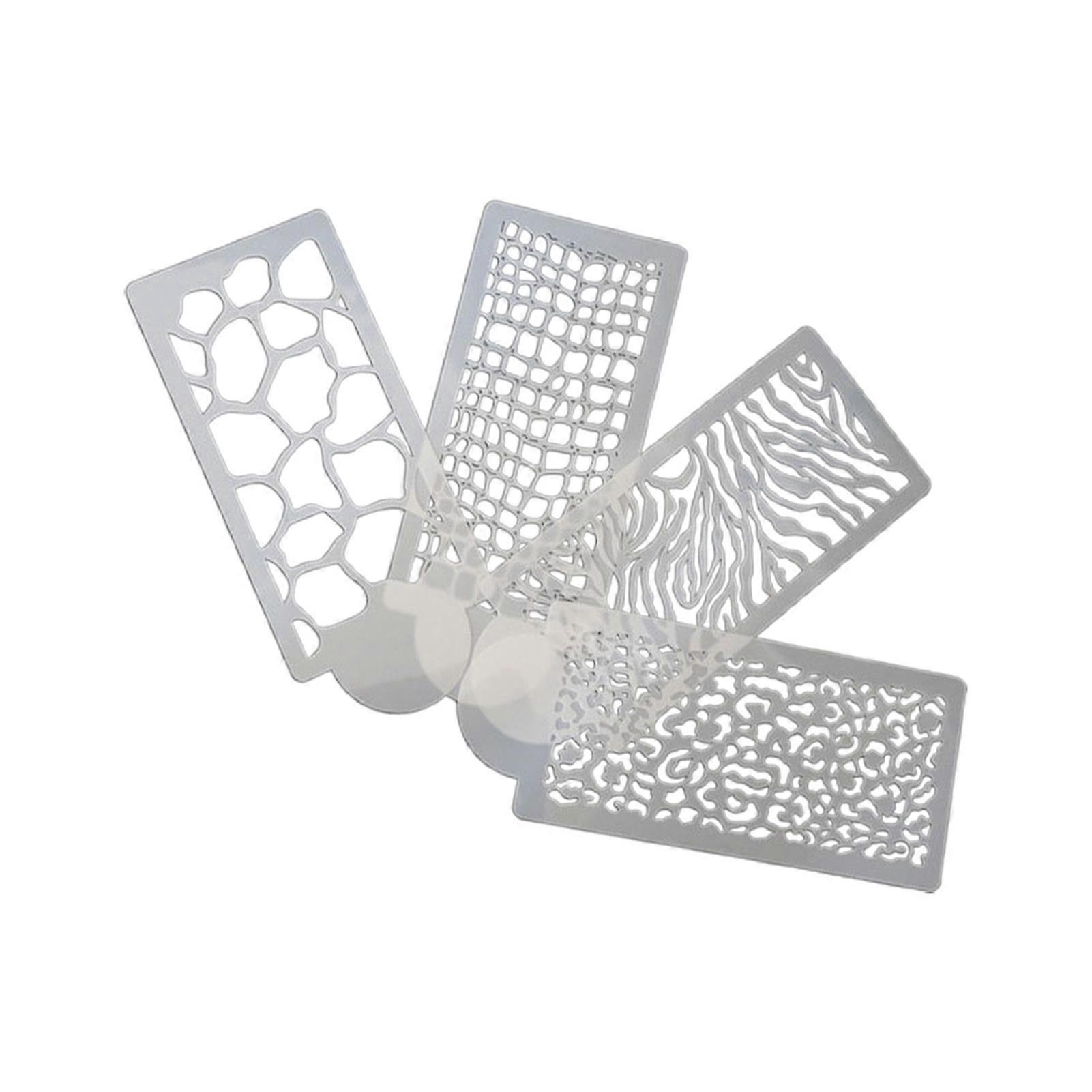 1 Set Leopard Pattern Cake Decoration Template Reusable PET Rounded Edge Cake Rim Template Kitchen Accessories