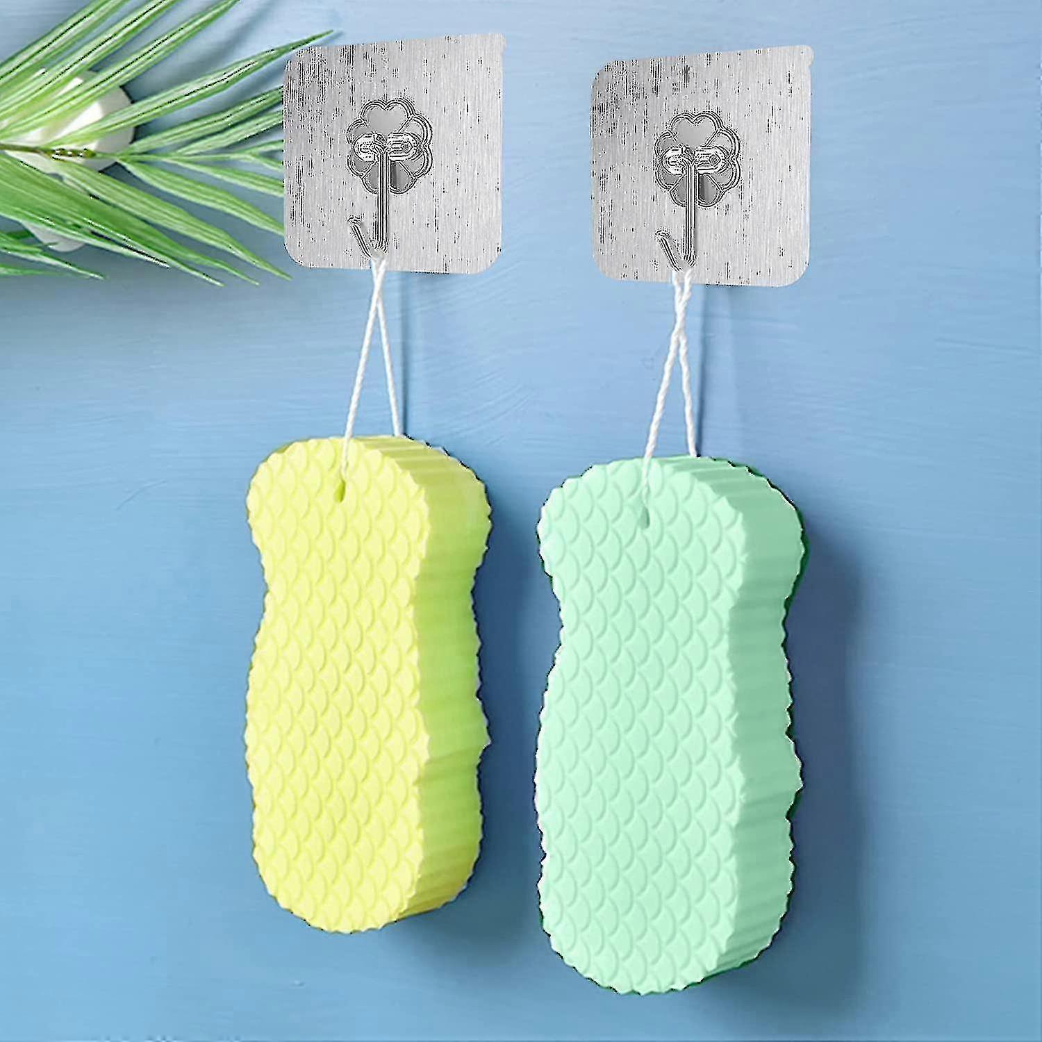 Super Soft Exfoliating Sponge With Hook Up. 3d Shower Brush Body Sponge Gift