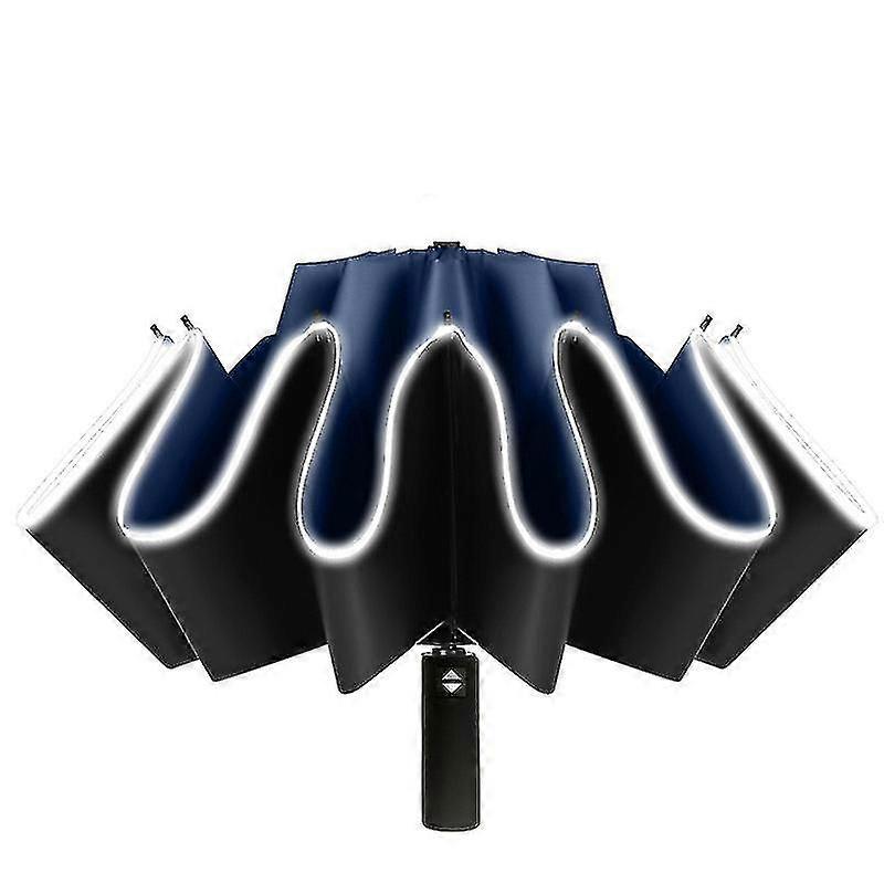 Umbrella, Fully Automatic Aluminum Alloy Reflective Side Umbrella Gift