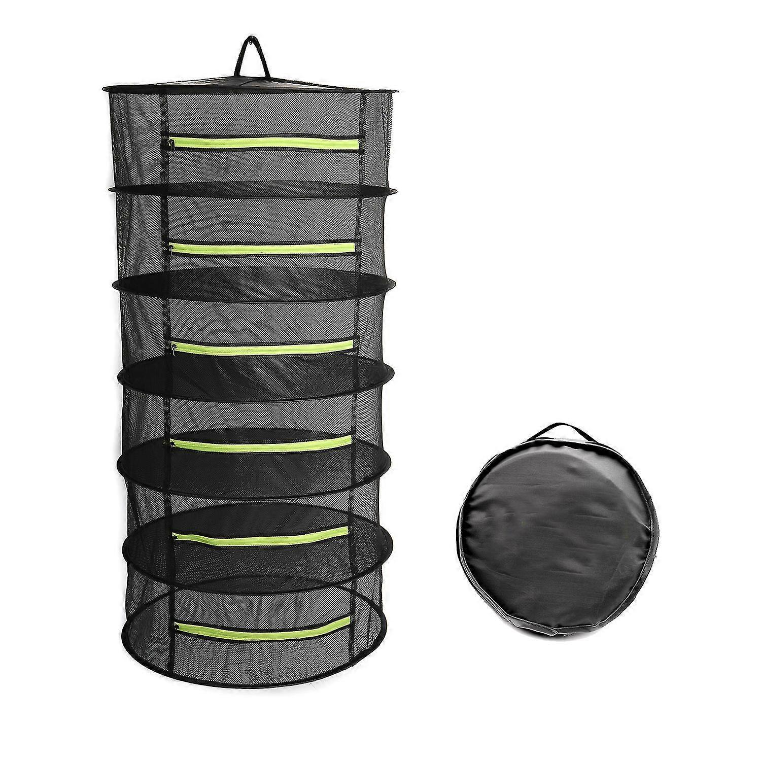 Foldable Hanging Drying Net 6 Layers Drying Basket Large Drying Net Storage Tent Bud Plant Drying