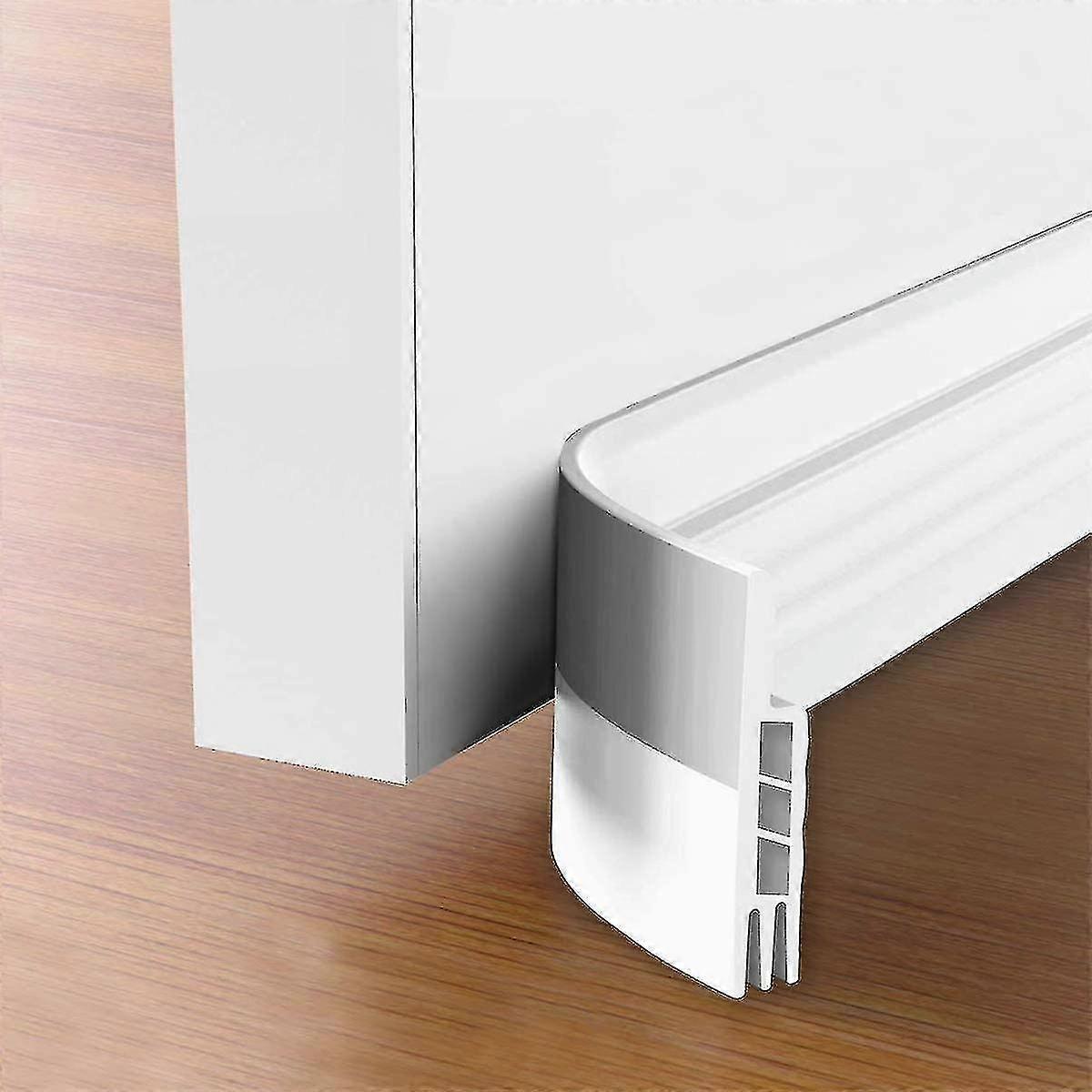 2pcs Door Bottom Seal Weather Stripping Under Door Draught Excluder