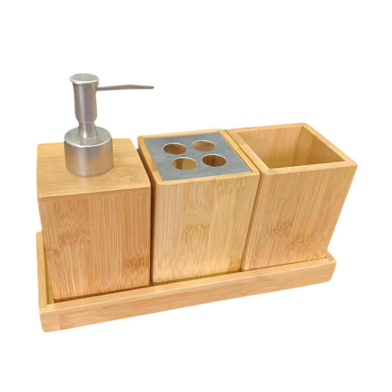 4ピースバスルームアクセサリーセットうがい薬カップホテルバスルーム家庭用