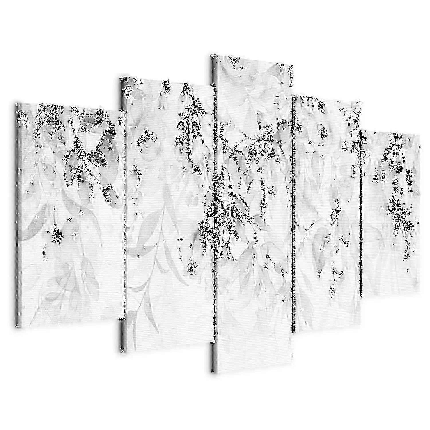 Impression sur toile - Cascade de roses (5 parties) de large - Troisième variante