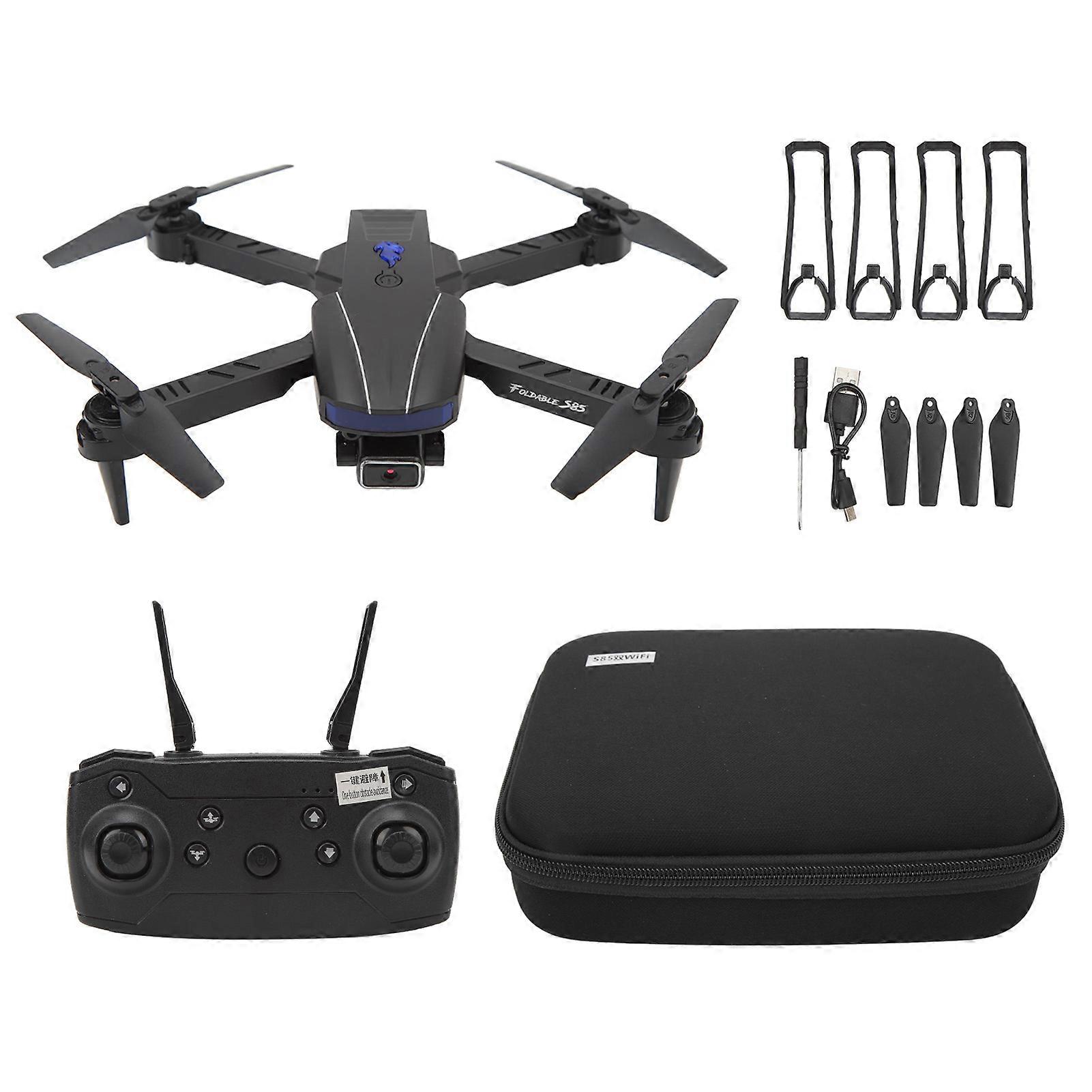 Foldable Drone Quadcopter RC Quadcopter With 4K HD Dual Camera LED Light Altitude Hold 50x Zoom Beauty Shooting Trajectory Flight