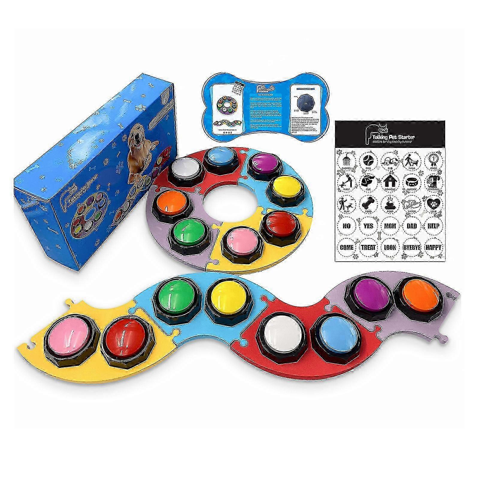 2023 Νέο Hot Talking Pet Starter Recordable Speaking Button Dog Training Communication Toy - JA