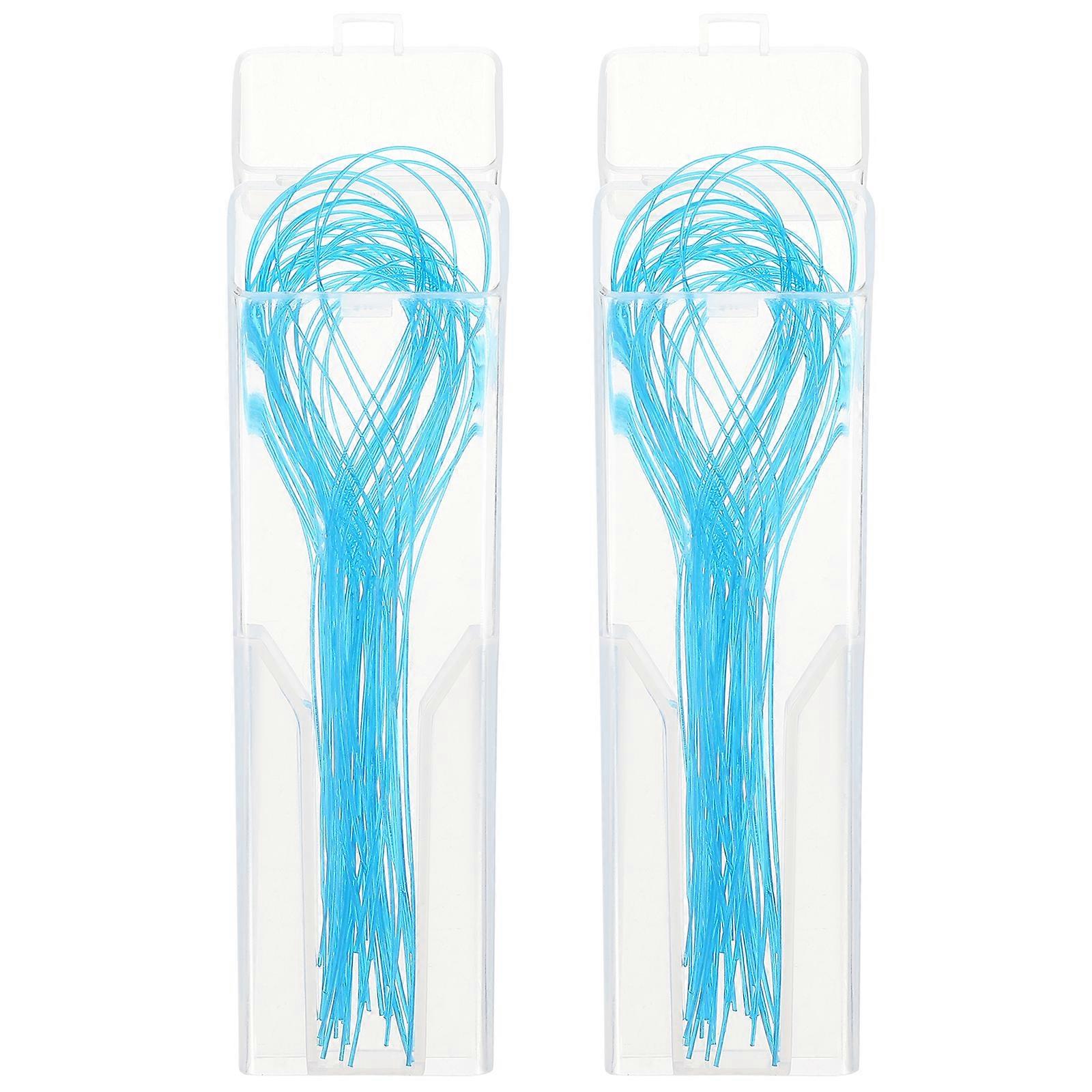2 Boxes Cleaning Toy Flossing Needle Floss Needle Braces Bridges Floss Threaders Dental Threader Floss Teeth Floss Threaders