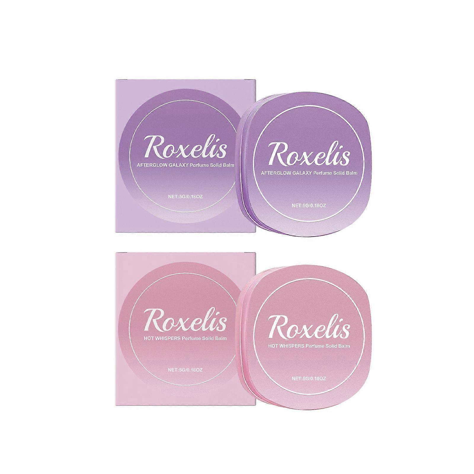 固形香水バーム - 天然成分、長持ちする香り、ポータブル女性用香水、旅行に最適、最高のギフト(ローズ+ラベンダー)