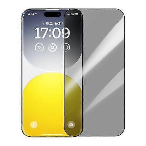 For iPhone 15 Baseus Diamond Series Full-coverage Peep-proof Tempered Glass Film