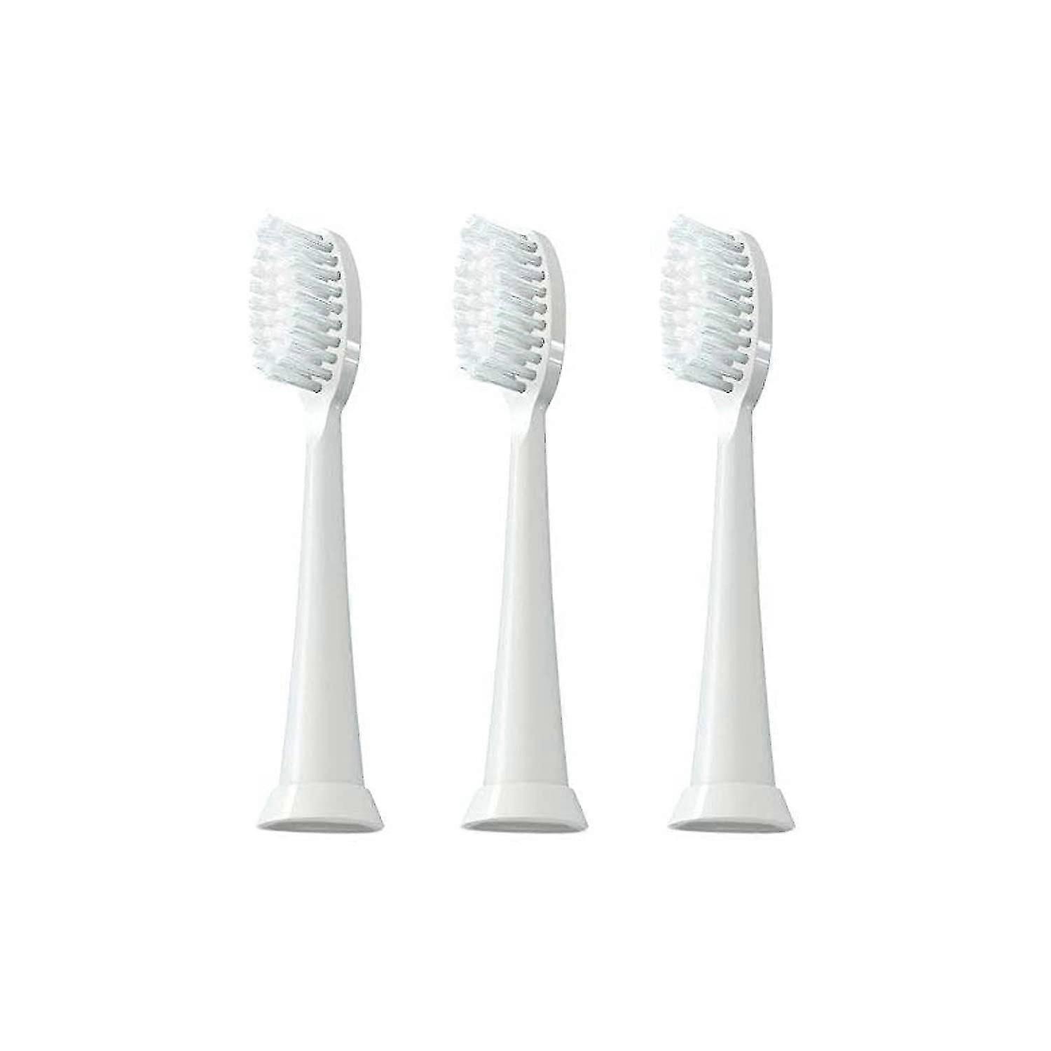 Clean Sonic Electric Toothbrush Replment Head, 3 Pa, White,6496