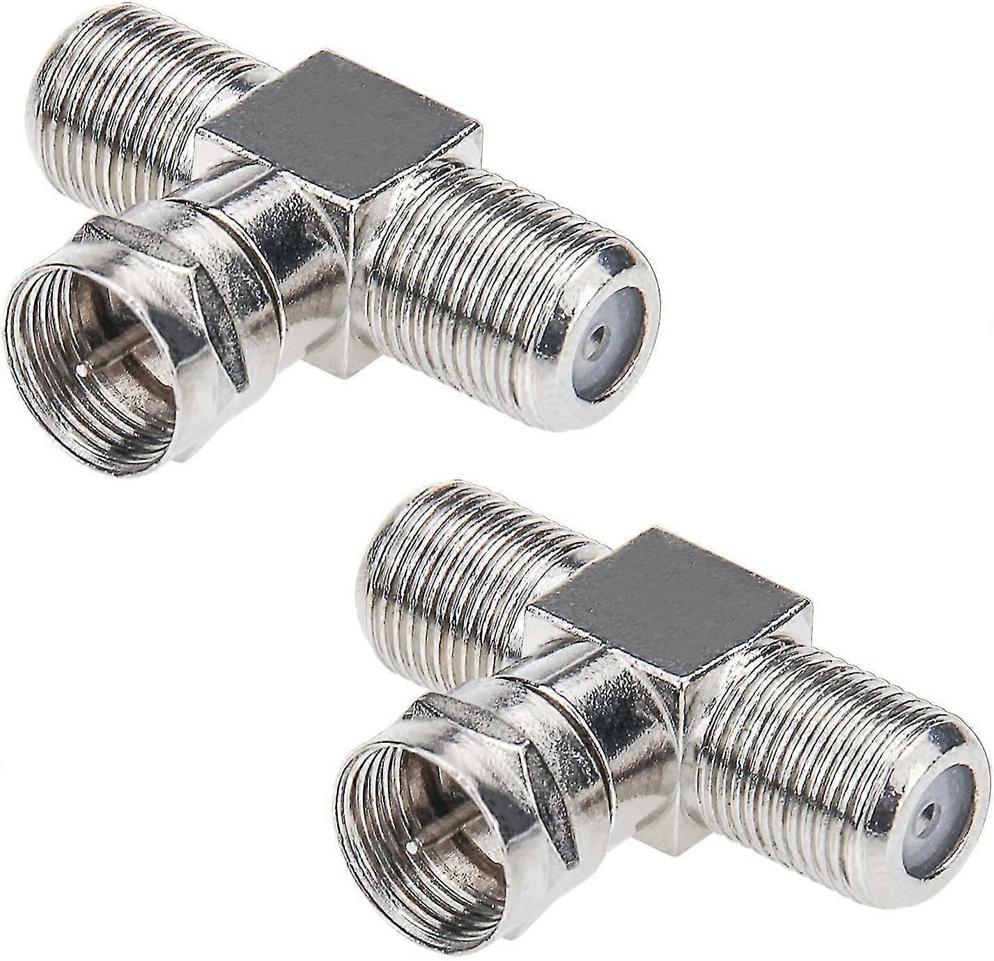 Coaxial Cable Splitter, Tv Splitter 2 In 1 Out 2-pa F Type Rg6