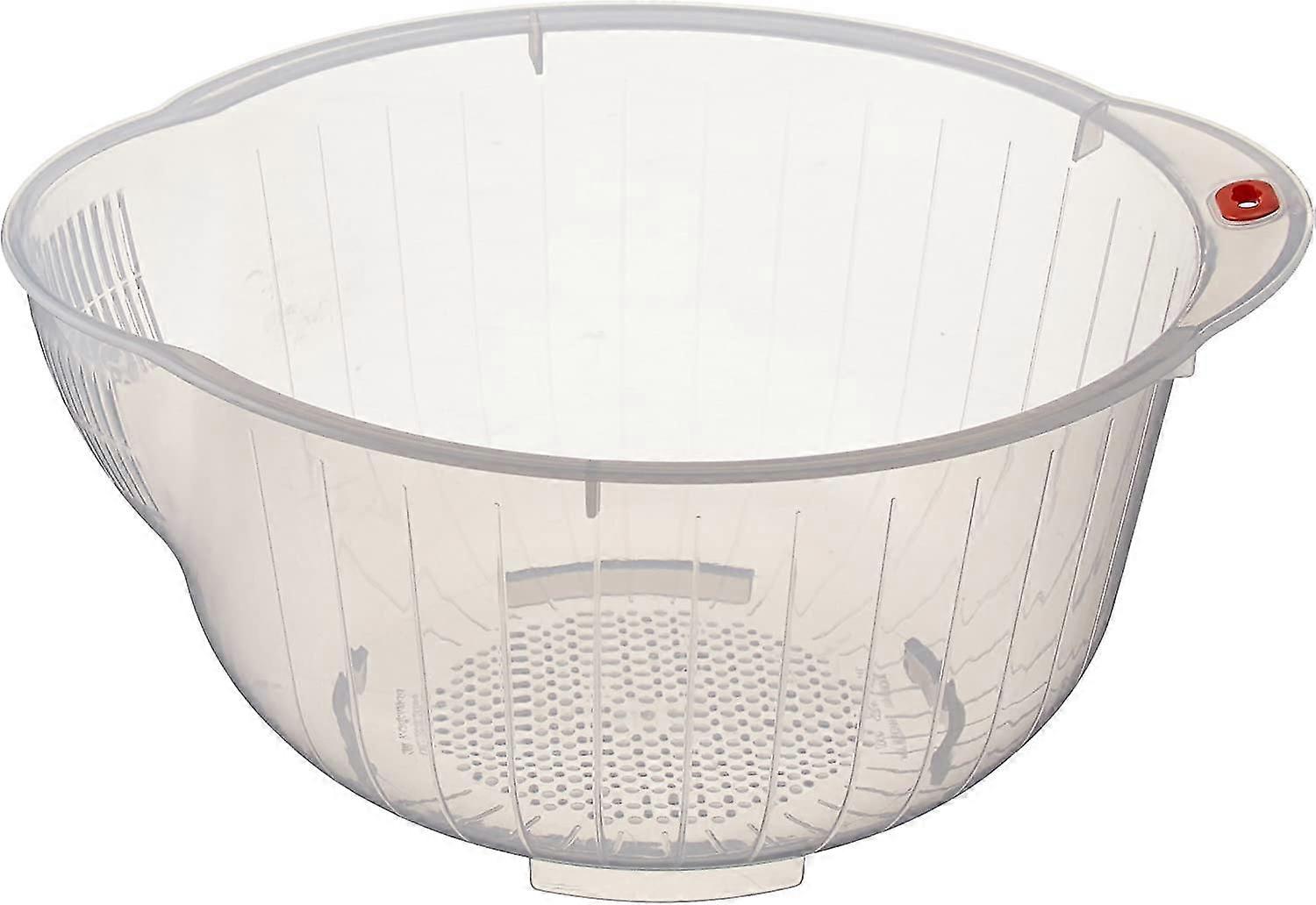 Japanese Rice Washing l With Side And Bottom Drainers, Clear